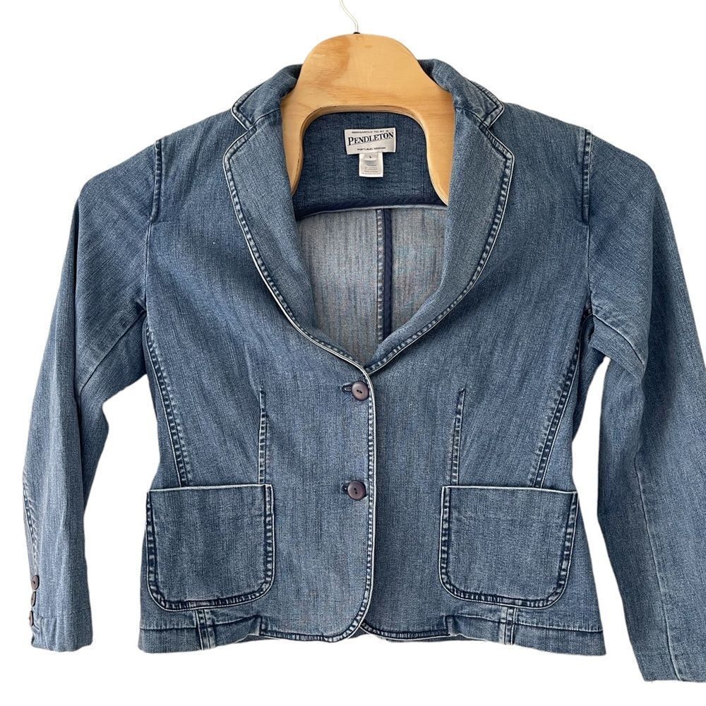 Pendleton Denim Jacket Size Large - image 1